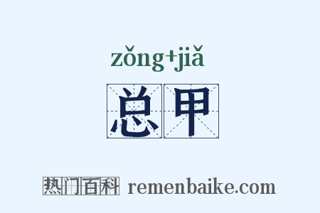 总甲是什么意思的图片